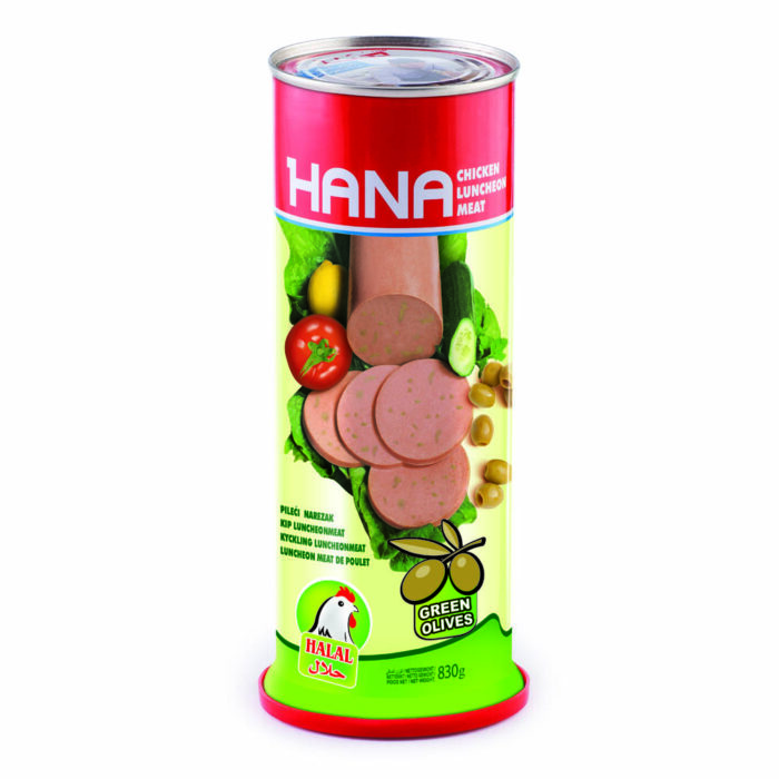 Hana chicken Oliven 830g