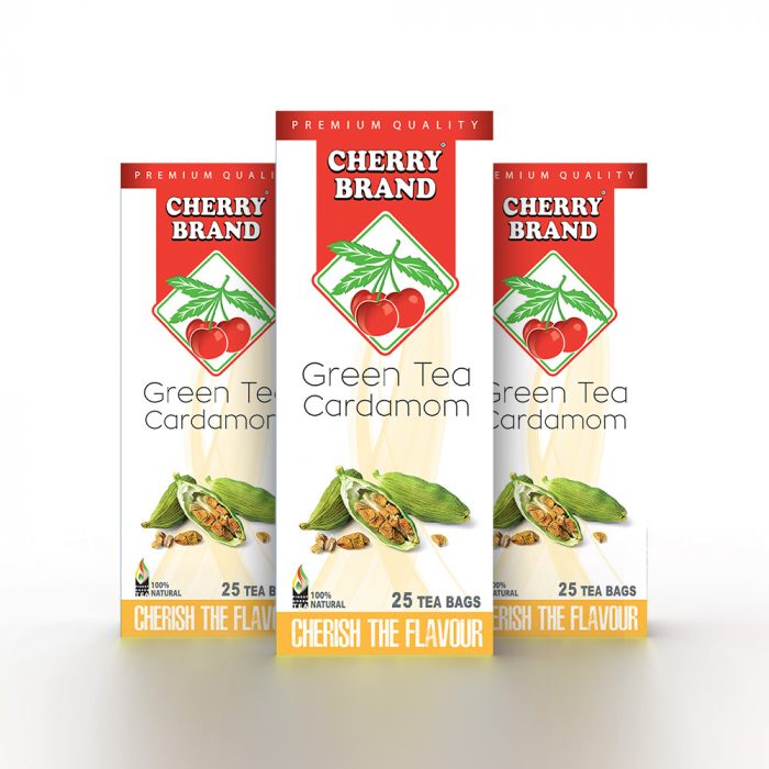 Cherry brand Green Tea & Cardamom 25 Bag